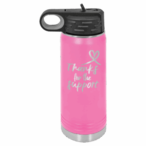 20 oz. Water Bottle - Pink